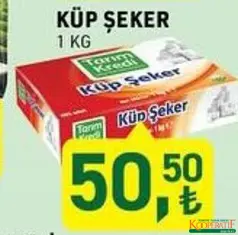 TARIM KREDİ KÜP ŞEKER 1 KG fiyat ve kampanya bilgisi